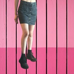 April Jean Button Skirt